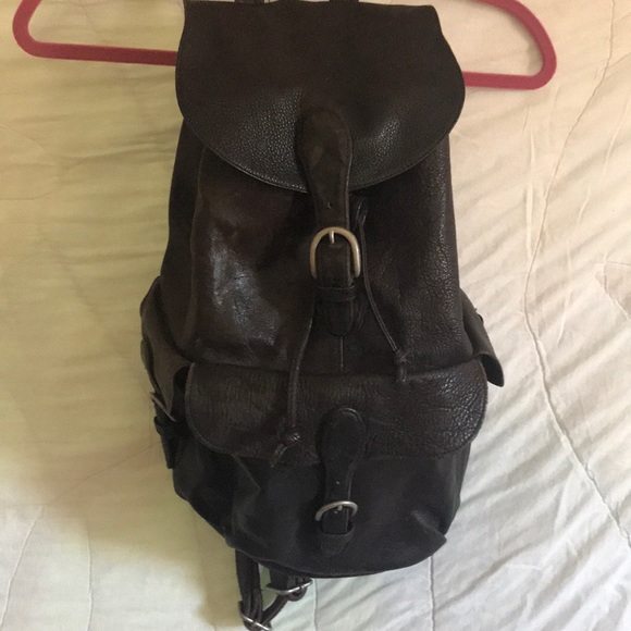 london fog leather backpack